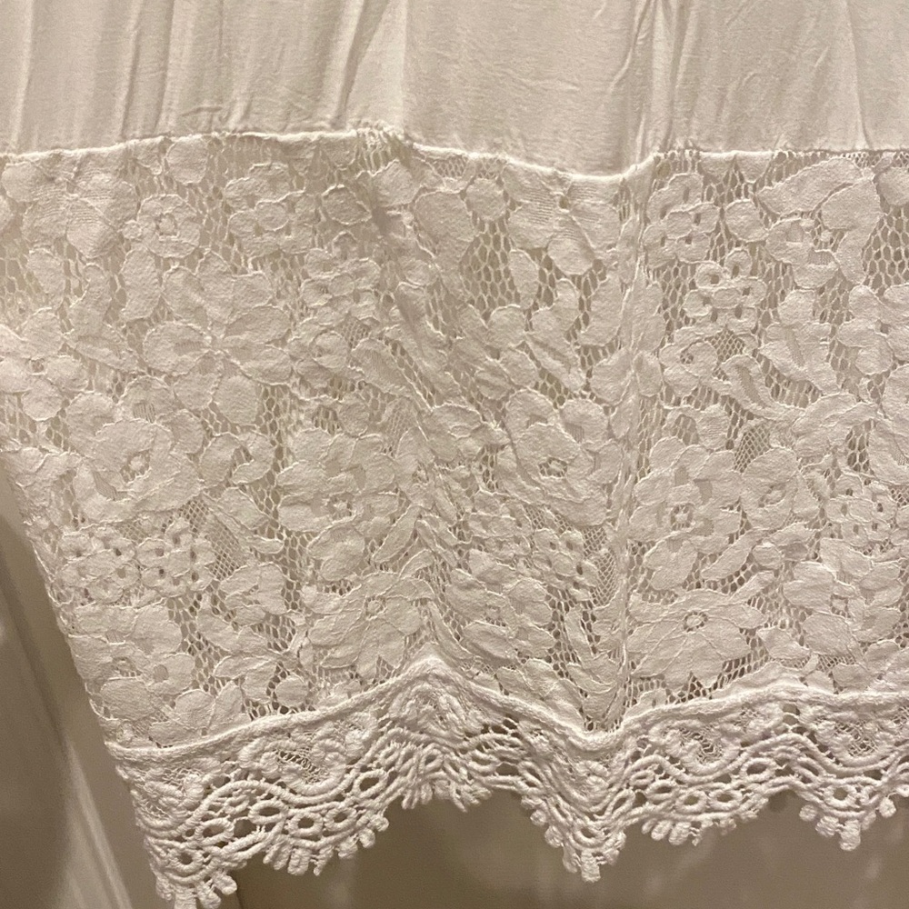 Impressions Ivory Lace Maxi Dress - Picture 4 of 9